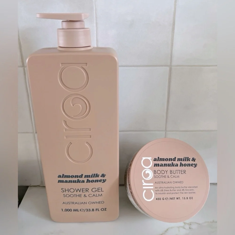 Ciroa Almond Milk & Manuka Honey Body Butter and Shower Gel Set - Picture 1 of 2